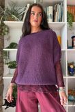 Big Softie Cap Sleeve Knit Top Fig